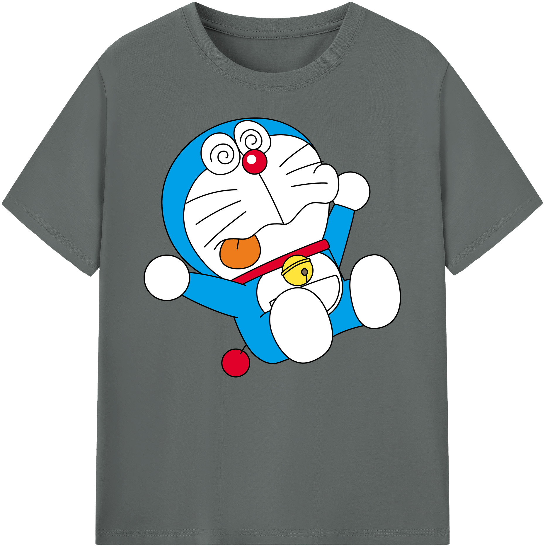 （画像用） ドラえもん Doraemon 綿100％ メンズ半袖Tシャツ｜肌触りやわらか＆通気性